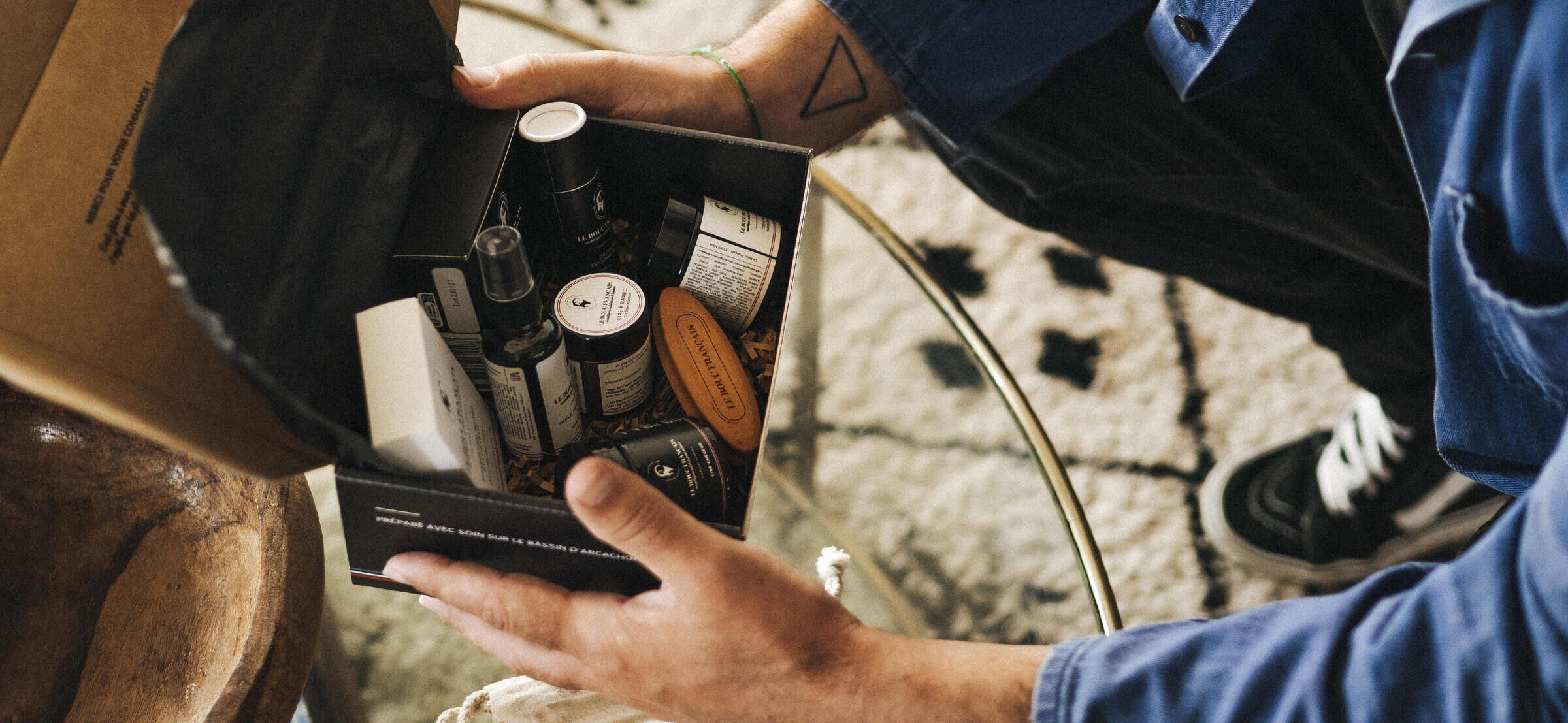 coffret personnalisé cosmétiques homme