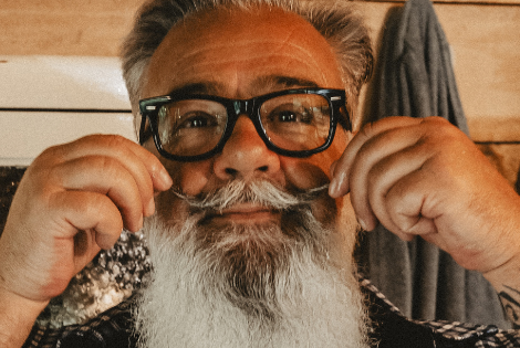 2 pellicules cheveu barbe homme