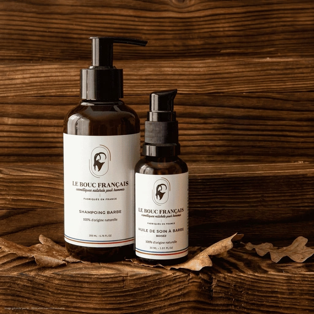 routine entretien barbe shampoing huile